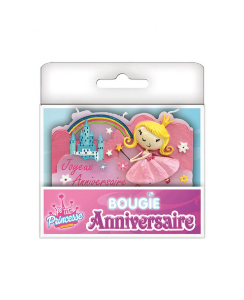 Festivitré Bougie Totem Princesse Joyeux Anniversaire