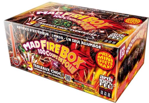 Festivitré Portable Mad Fire Box 1min30 Feu D Artifice Automatique