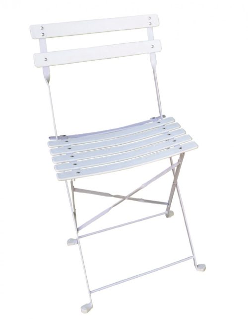 Festivitré Chaise Pliante Square A Lattes Pvc Blanche 1