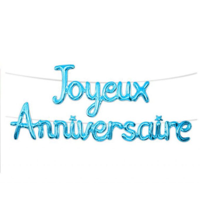 Festivitré Guirlande De Ballons Metallique Joyeux Anniversaire 4 50 M