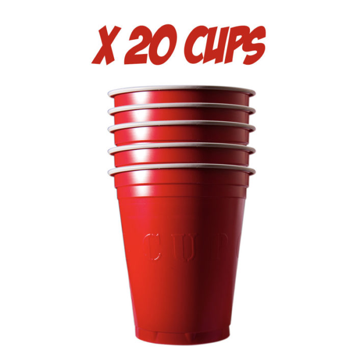 Festivitré 20 Gobelets Rouges 53cl 1