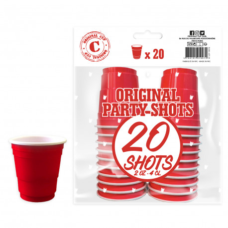 Festivitré 20 Shooters Rouges 4cl 8