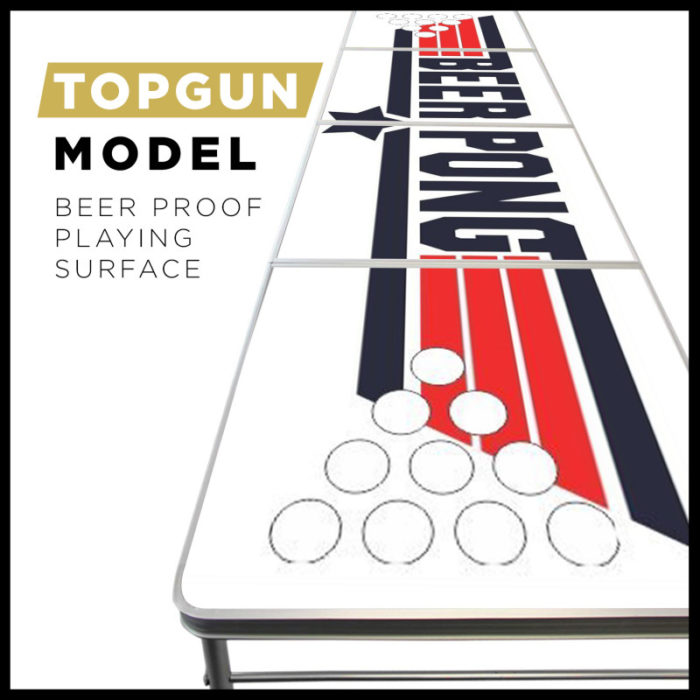 Festivitré Table De Beer Pong Officielle Top Gun 2
