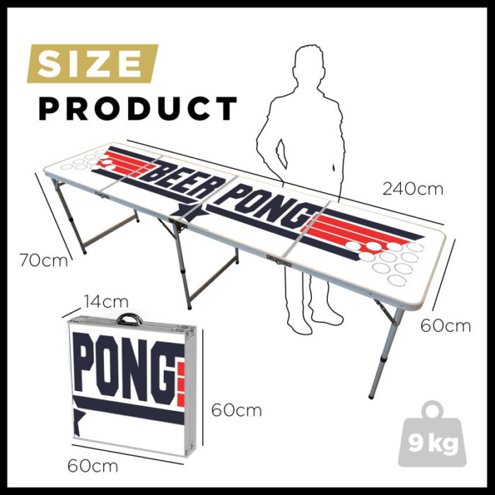 Festivitré Table De Beer Pong Officielle Top Gun 6