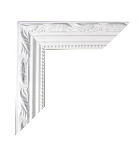 Festivitré Cadre Bois Blanc Moulure 57cmx67cm