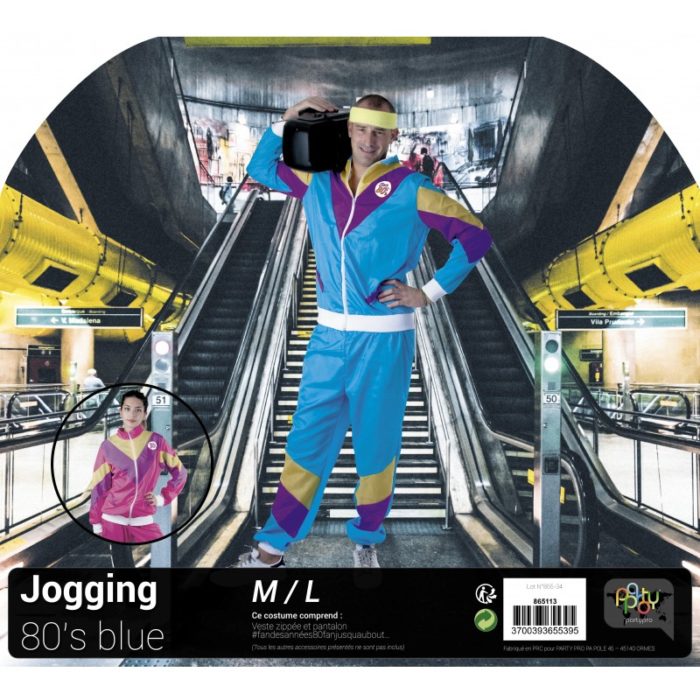 Festivitré Costume Jogging 80 S Blue 1