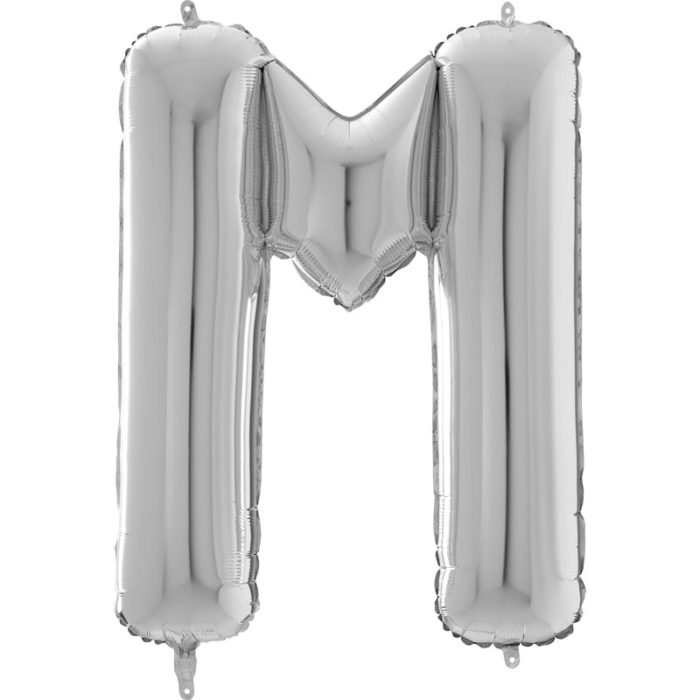 Festivitré Https Fournisseur Ballon Decoration.com Wp Content Uploads 2018 11 Lettre M Argent 26 Pouces