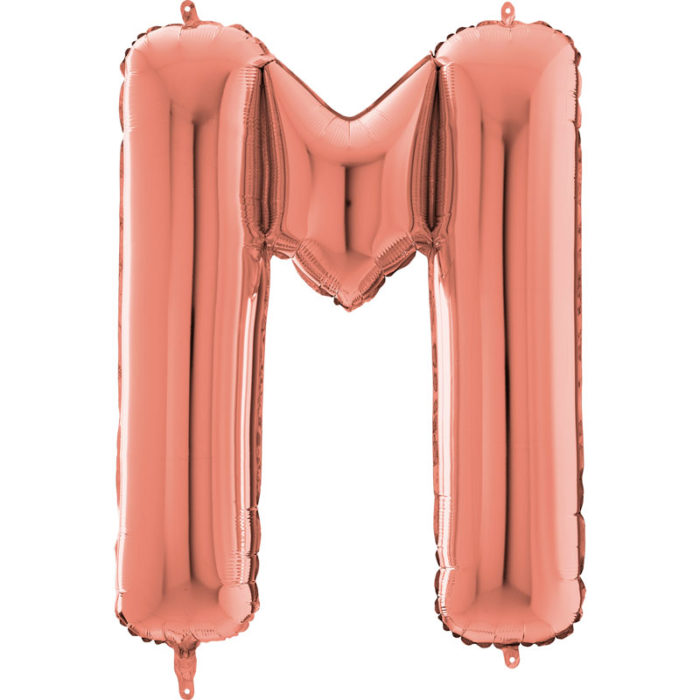 Festivitré Https Fournisseur Ballon Decoration.com Wp Content Uploads 2018 11 Lettre M Rose Gold 26 Pouces
