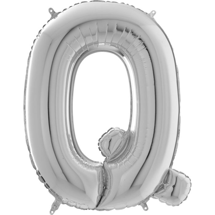 Festivitré Https Fournisseur Ballon Decoration.com Wp Content Uploads 2018 11 Lettre Q Argent 26 Pouces