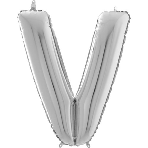 Festivitré Https Fournisseur Ballon Decoration.com Wp Content Uploads 2018 11 Lettre V Argent 26 Pouces