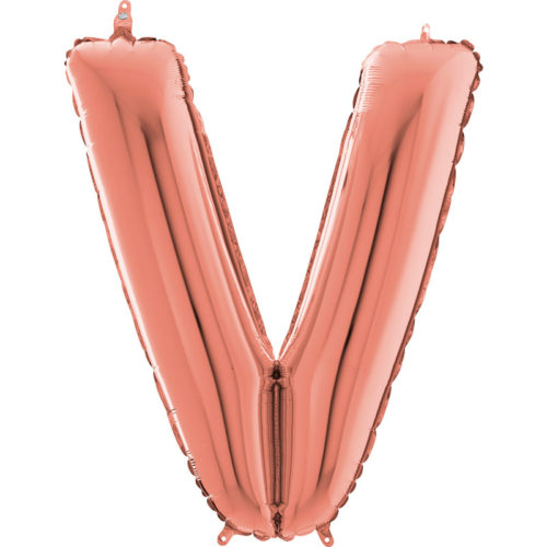 Festivitré Https Fournisseur Ballon Decoration.com Wp Content Uploads 2018 11 Lettre V Rose Gold 26 Pouces