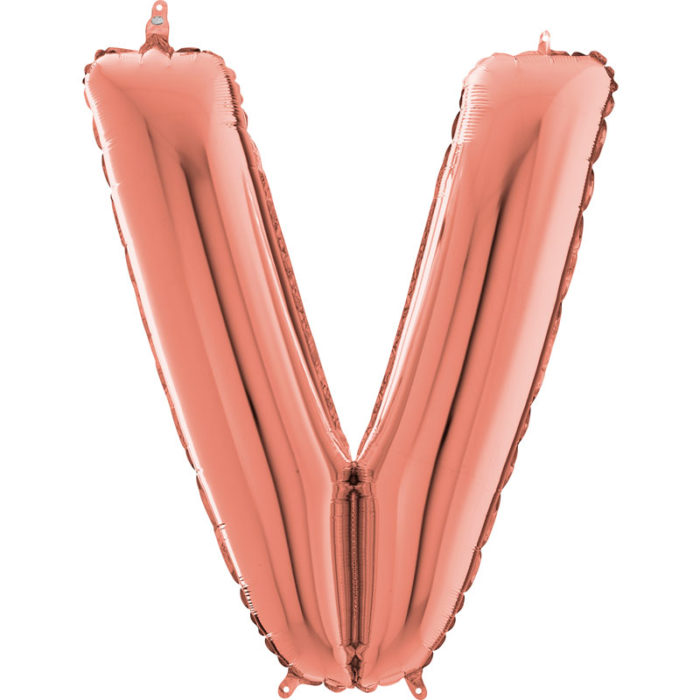 Festivitré Https Fournisseur Ballon Decoration.com Wp Content Uploads 2018 11 Lettre V Rose Gold 26 Pouces