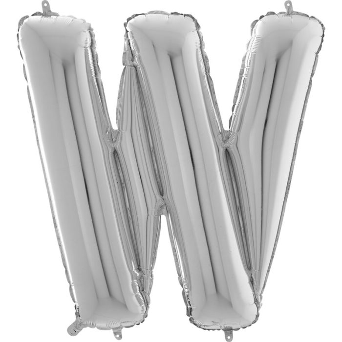 Festivitré Https Fournisseur Ballon Decoration.com Wp Content Uploads 2018 11 Lettre W Argent 26 Pouces