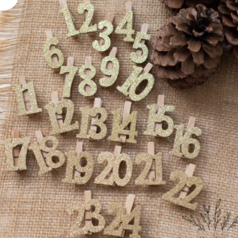 Festivitré Chiffre Pailletés Calendrier
