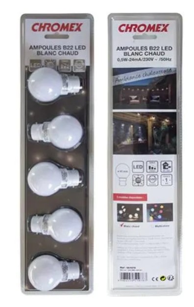 Festivitré BLISTER 5 AMPOULES B 22 BLANC.jpg 1