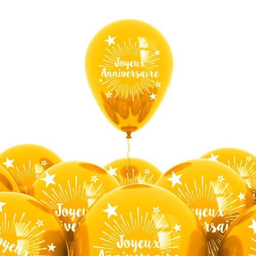 BALLONS IMPRIMES ANNIVERSAIRE
