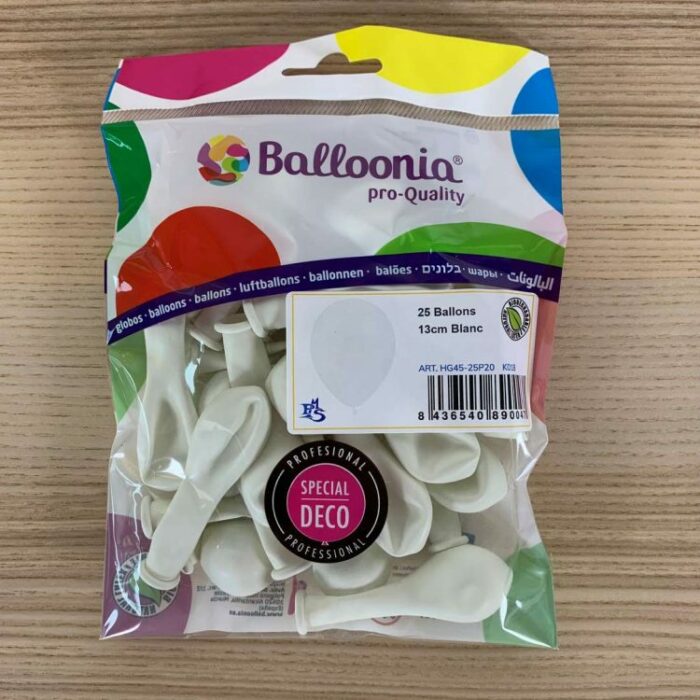 Festivitre Pochette 25 Ballons Blanc 13cm 750x750 1