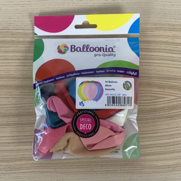 Festivitre Pochette Ballons 30cm Assortis Scaled 1