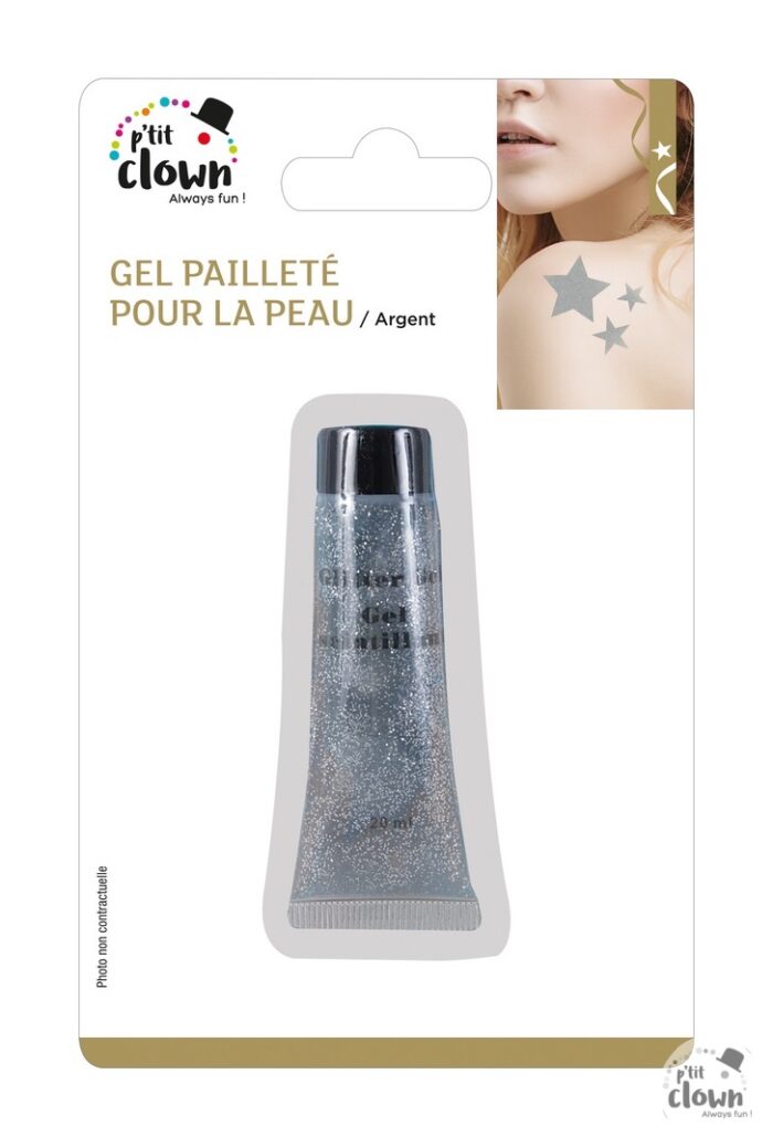 77702 Gel Pailleté Pour La Peau Argent (96x154) Nc