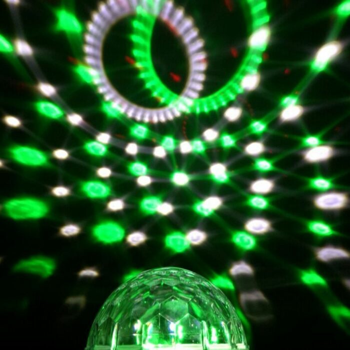Festivitre Demie Sphere A Led 6x3w Rgbwap Finition Noire 2