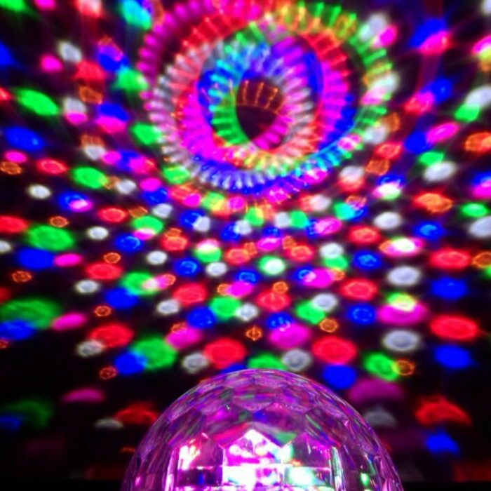 Festivitre Demie Sphere A Led 6x3w Rgbwap Finition Noire 3