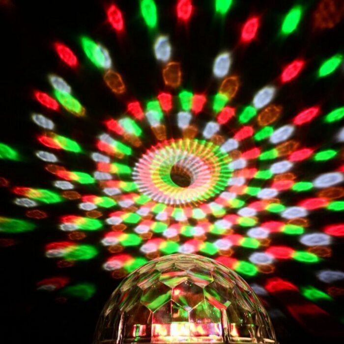 Festivitre Demie Sphere A Led 6x3w Rgbwap Finition Noire 4