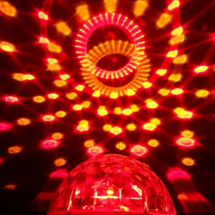 Festivitre Demie Sphere A Led 6x3w Rgbwap Finition Noire 6