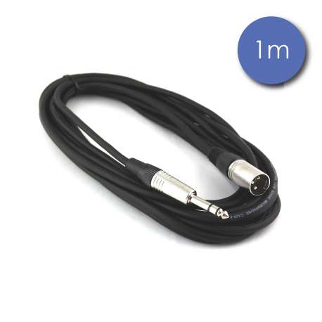 Festivitre Xlr Male Stereo Jack Male Pro Stereo 1m