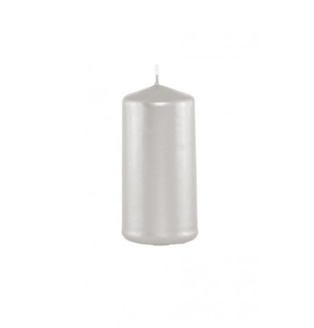 Festivitre Bougie Cyl Blanc Nacre 4cmx6cm