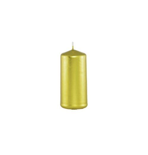 Festivitre Bougie Cyl Or Metal 4cmx6cm