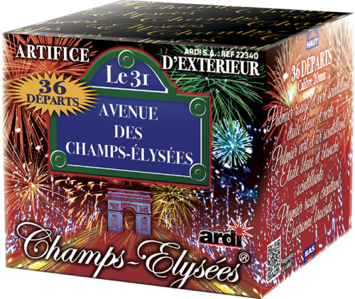 Festivitre 22340 FEU DARTIFICE COMPACT LE 31 CHAMPS ELYSEES ARDI X12