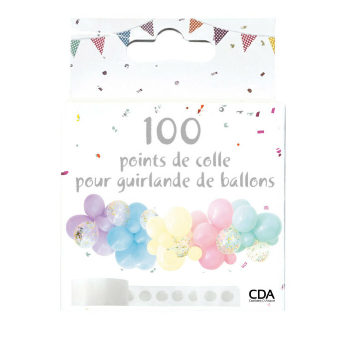 Festivitre Rouleau 100 Points De Colle Pour Ballon