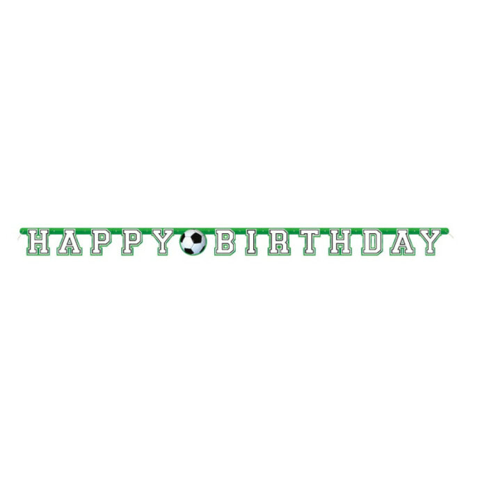 Festivitre Guirlande Personnalisable 3d Foot Happy Birthday 213cm 1