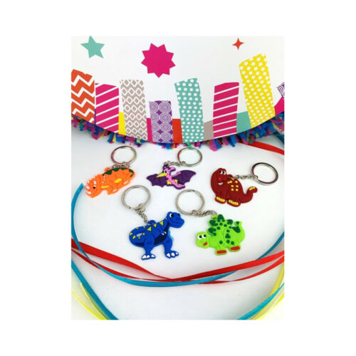 Festivitre Set De 5 Portes Clefs Dinosaures
