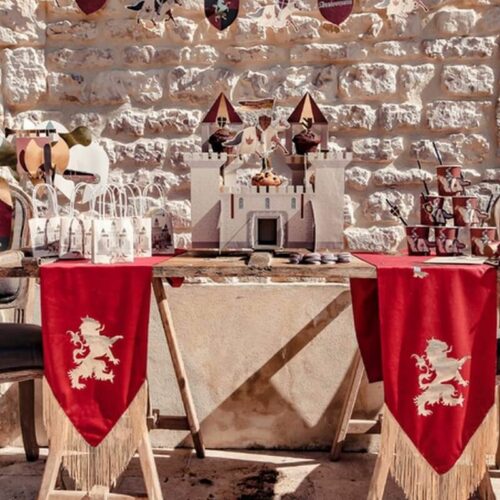 Festivitre Royal Drapeau Velours Cdt Marsala Or Et Fils Or 28cmx140m X1 1