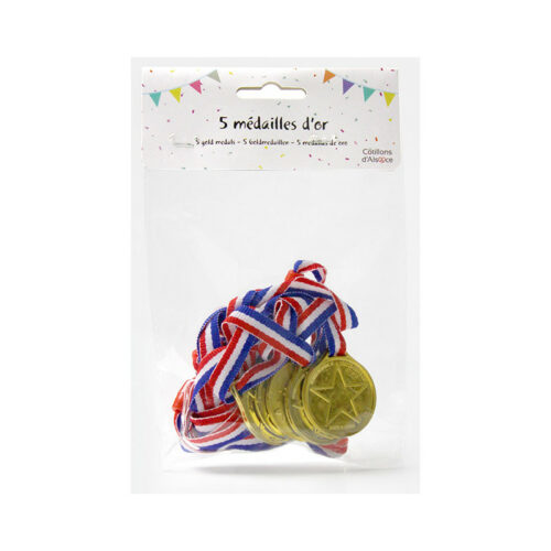 Festivitre Set De 5 Medailles D Or 1