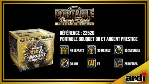 22520 PORTABLE® BOUQUET OR ET ARGENT PRESTIGE